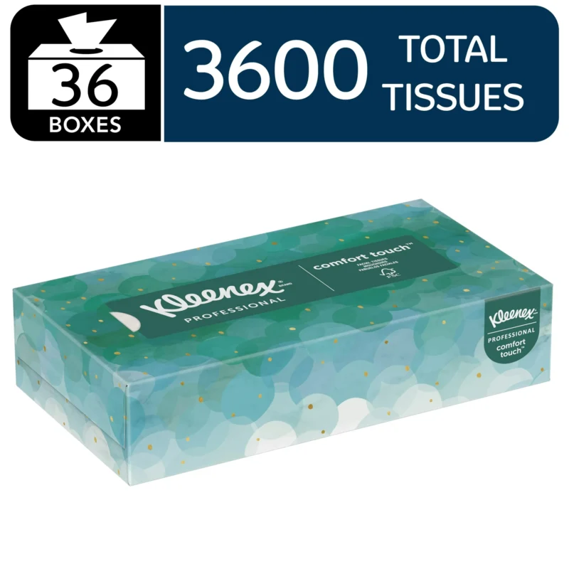 Kleenex Facial Tissue, Bulk (21400), 2-Ply, Soft & Strong, 36 Boxes of 100 Tissues